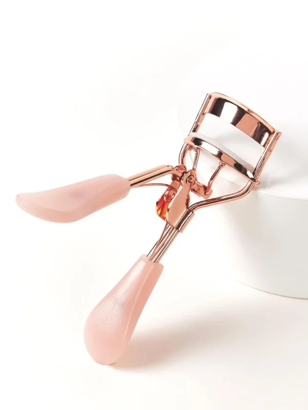 | Shein Basic Living Rose Gold Eyelash Curler With Pink Handle
